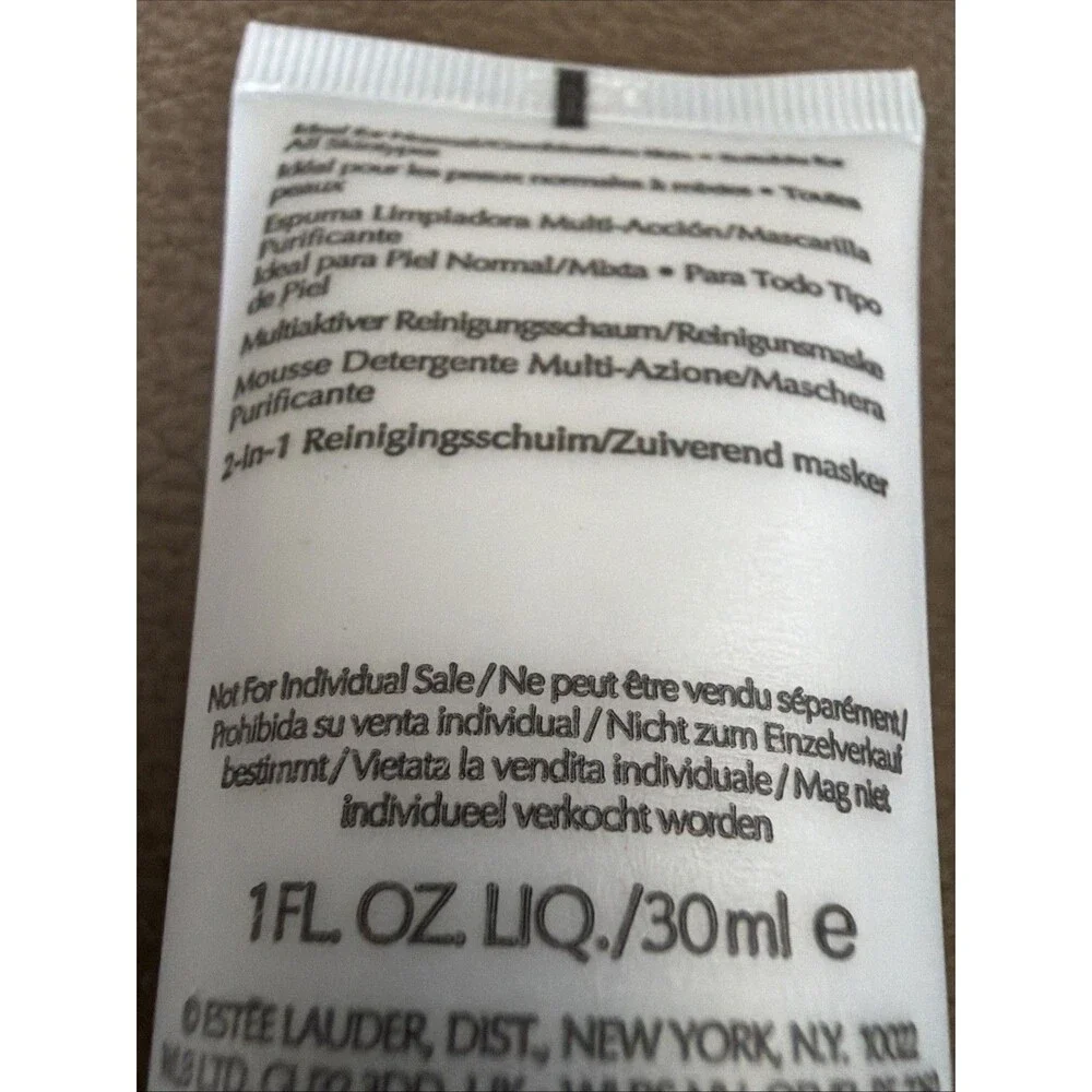 Estée Lauder Perfectly Clean Multi-Action Foam Cleanser Mask 30ml x2 Travel Size
